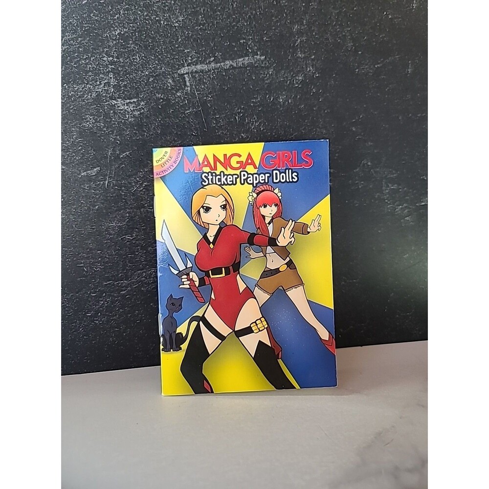Manga Girls Sticker Paper Dolls by Ted Rechlin (2012, Book, Other)